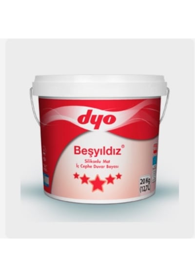 Dyo Beşyıldız 12,7 Lt Silikonlu Mat İç Cephe Beyaz 12.5 L