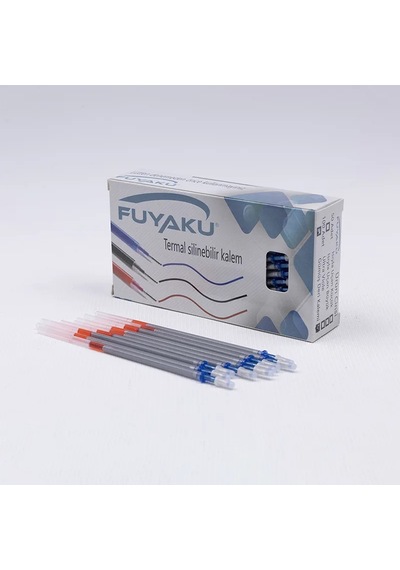 Fuyaku Gümüş Deri Kalemi Plastik 100 Adet