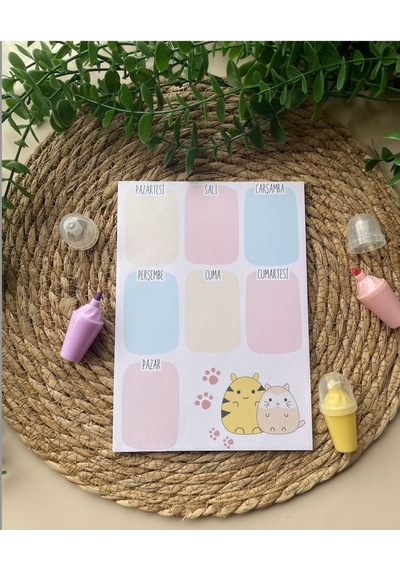 Sevimli Hayvanlar Notepad/memopad Not Defter Seti