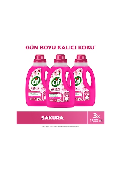 Cif Zemin Temizleyici Sakura 3 x 1500 ML