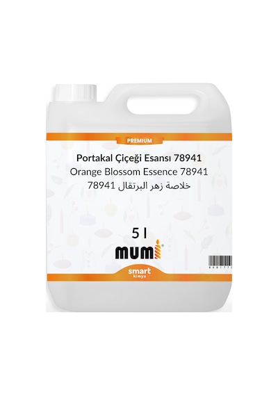 Premium Portakal Çiçeği Mum Esansı 78941 5 Litre Şeffaf