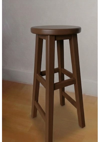 Ahşap Tabure 70 Cm Ceviz