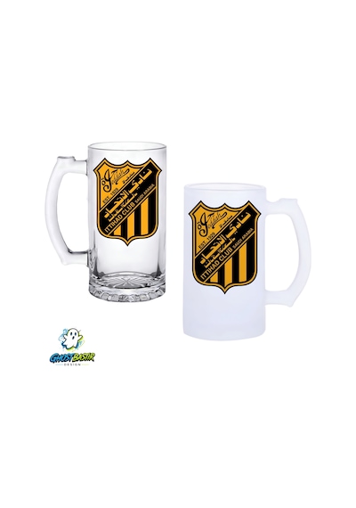 Al Ittıhad F.c. Kulplu Bira Bardağı Buzlu Veya Şeffaf Seçenekli 0265