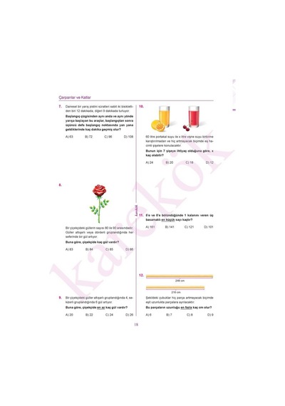 Yeni Bas. Karekök Yayınları Güncel 8.sınıf Lgs Matematik Konu