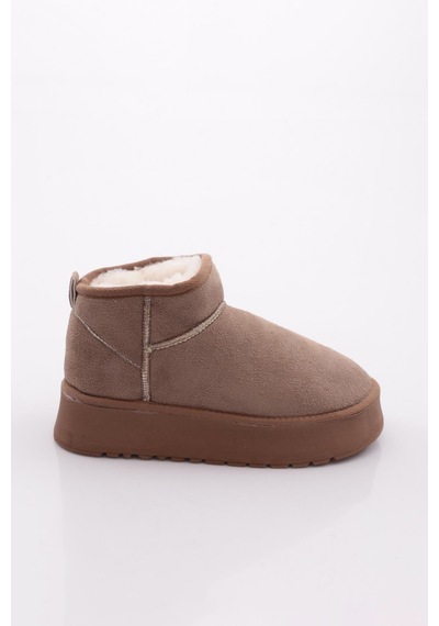 Dgn Cozy Kadın Ugg Bot Vizon