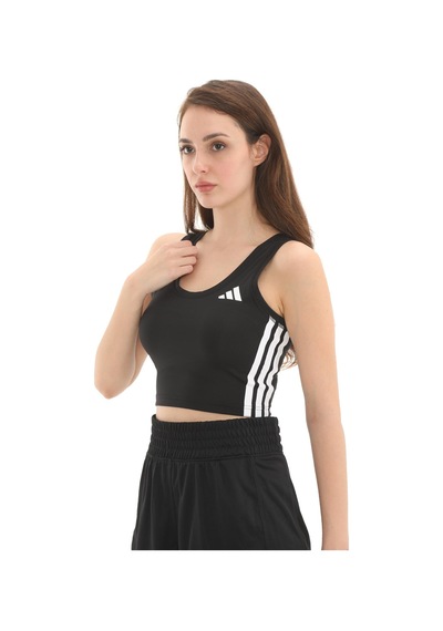 Jf8915-k Adidas We 3s Crop Tank Kadın Büstiyer Siyah Jf8915-k Siyah