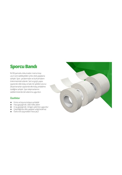 Sport Tape Sporcu Bandı 10 M X 5 Cm 1 Adet
