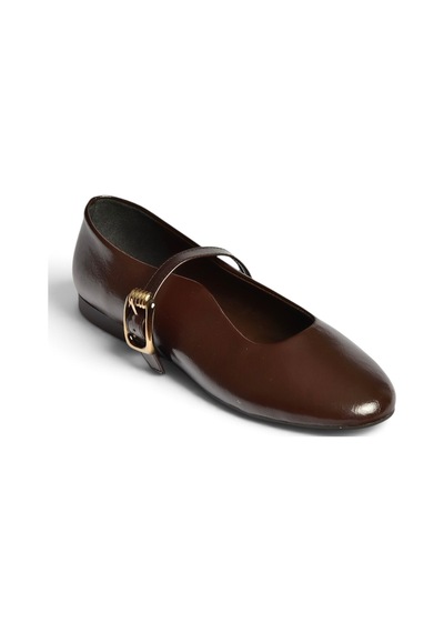 Fox Shoes Z820655260 Kahverengi Rustik Kadın Babet