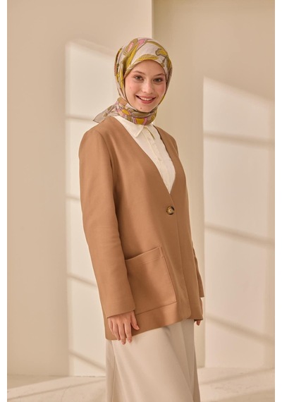 Silk Home Olinda İpek Eşarp 47003-33 Gri, Pembe, Sarı, Haki, Vizon