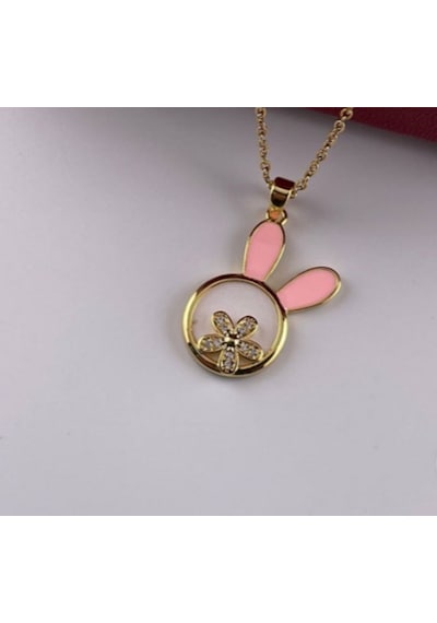 Beren Stainless Steel Kız Çocuk Çelik Kolye Gold