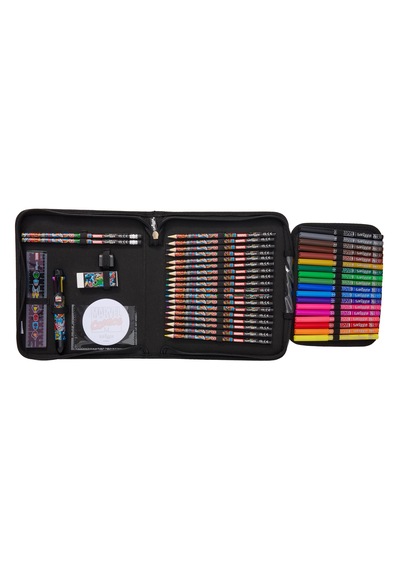 Smıggle Marvel Zip It Kırtasiye Seti Black 40+ Parça Marvel Stationery Gift Pack