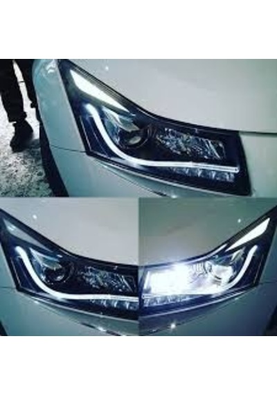 Cruze Kaşlı Bi Xenon Far Seti Sağ Sol