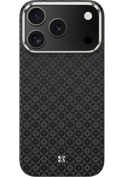 Apple Uyumlu iPhone 17 Pro Max Kılıfm-safe Şarj Özellikli Benks Armorair Armorgrid Serisi Kevlar Siyah Siyah
