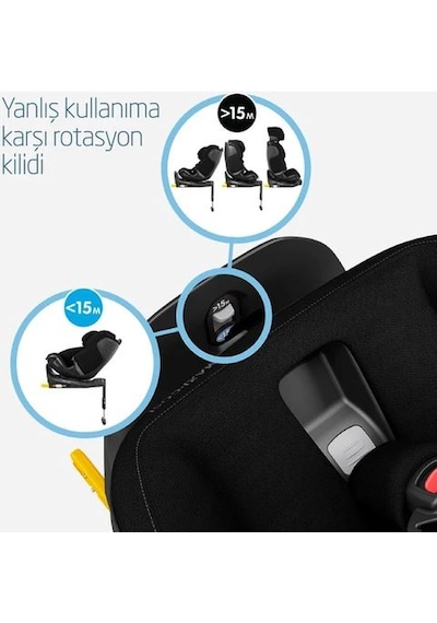 Maxi-Cosi Emerald 360 Pro I-Size Dünyanın İlk Kızaklı, Araç Dışına Çıkabilen, ADAC'lı 0-36 kg Bebek Oto Koltuğu