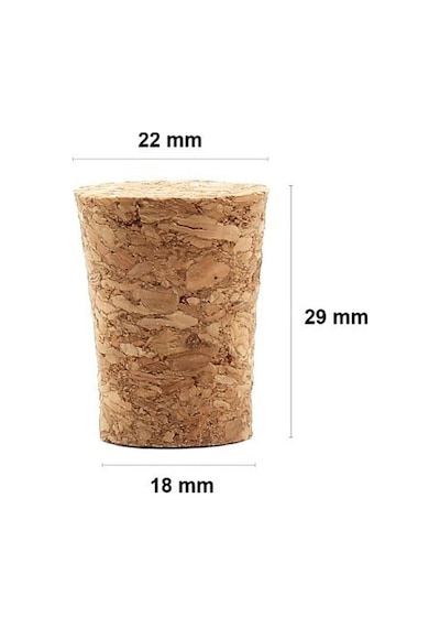 Avşar Soda Şişesi Uyu Mlu Konik Mantar Tıpa - 29X22X17 Mm Ahşap