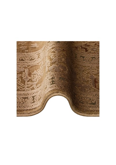 Hoom Rugs Babylon Bbl 02 Rayon Viskon Eskitme Desenli Bronze Vintage Salon Halısı Bakır