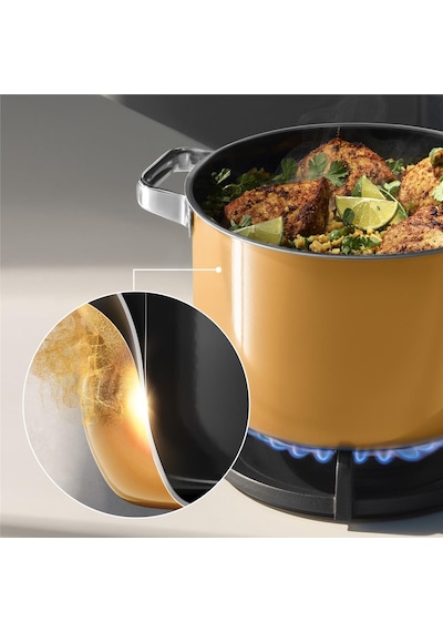 Wmf Fusiontec Tencere Seti 4 Parça Papaya Turuncu