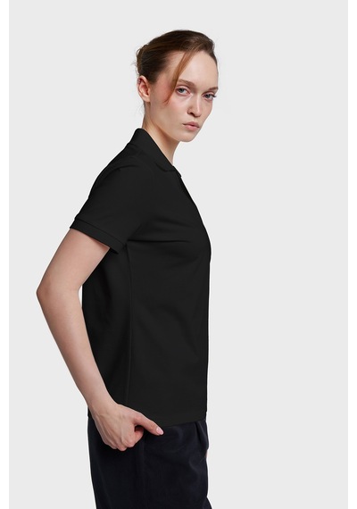 Lescon Kadın Kısa Kollu Polo Yaka T-shirt 26y-2108 Siyah