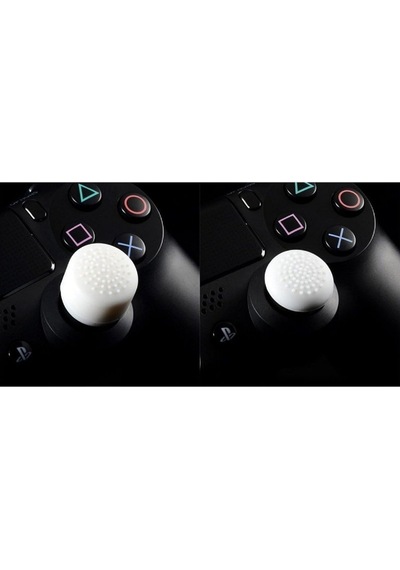 Ps4-ps5 Uyumlu 8in1 Analog Koruyucu Ve Yükseltici Pad Beyaz