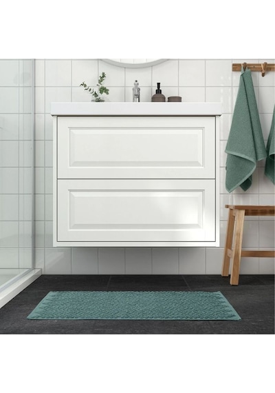 Ikea Fjallkattfot Banyo Halısı Paspas 50 X 80 Cm Turkuaz