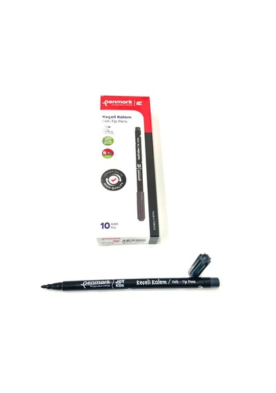 Yuvarlak Uç Yıkanabilir Keçeli Kalem 10 'lu 1 Paket