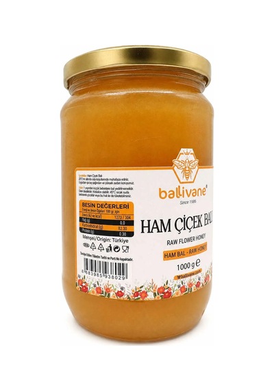 Ham Çiçek Balı Raw Flower Honey 1 Kg.