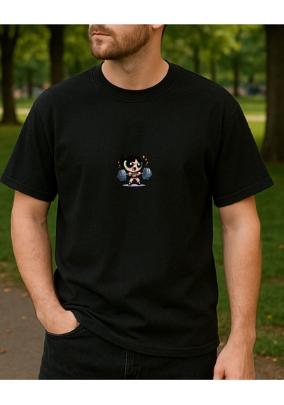 Hugo Boss Buttercup Baskılı T-shirt Siyah