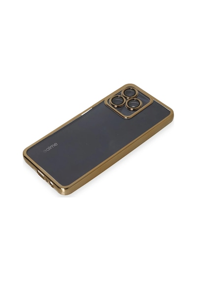 Newface - 463 - Realme C53 Kılıf Razer Lensli Silikon - Kmrsfres - - Gold