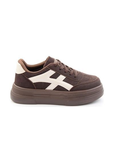 Bambi Kahve Bej Kadın Sneaker K01705018372