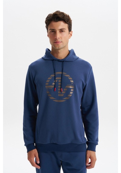 AR-MA Arma Erkek Slim Fit Örme Interlok Kapüşonlu Kanguru Cepli Sweatshirt Yazı Baskılı %80 Pamuk %14 Polyester %6 Elastane K30254685302 İndigo-i1 AR-MA Arma Erkek Slim Fit Örme Interlok Kapüşonlu Kanguru Cepli Sweatshirt Yazı Baskılı %80 Pamuk %14 Polyester %6 Elastane K30254685302 İndigo-i1