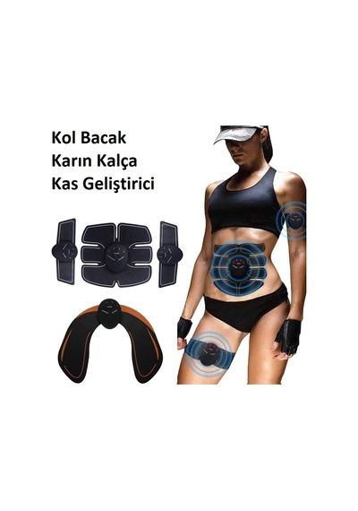 Fitness Kol Bacak Karın Kalça Kas Geliştirici Spor Aleti Smart Fitness 8'li Set Karışık