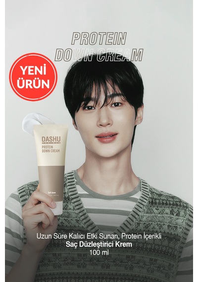 Uzun Süre Kalıcı Etki Sunan, Protein İçerikli Saç Düzleştirici Krem Dashu For Men Protein Down Cream
