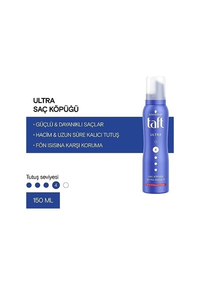 Ultra Güçlü 150 Ml Saç Köpüğü