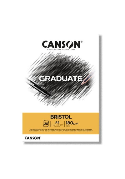 Canson Graduate Bristol Blok 180 G A5 20 Yp.