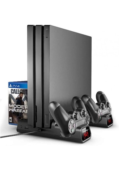 Ps4 Pro Ve Slim İçin Fanlı Dikey Soğutucu Ve Kol Şarj Edici Organ