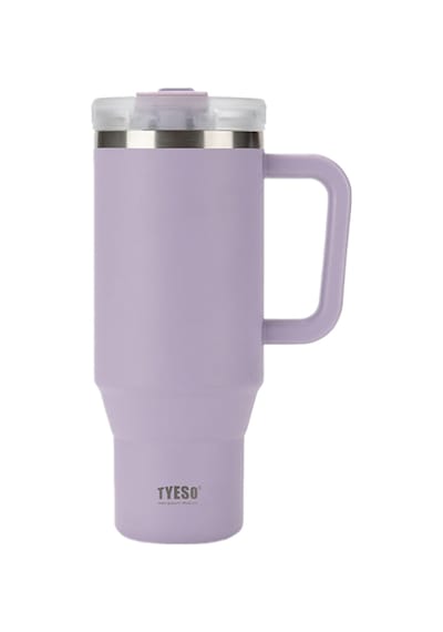 Tyeso Qq Termos Sızdırmaz Pipetli Çift Duvarlı Vakumlu 1200ml Lila