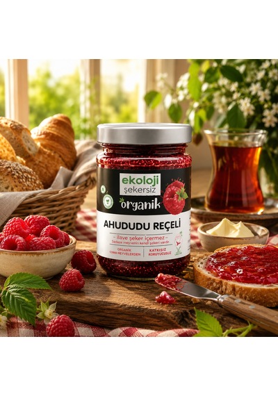 Organik Ahududu Reçeli 380 Gr.