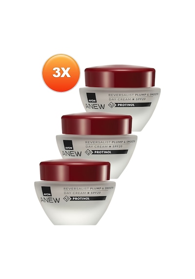 Avon Anew Reversalist Plump & Smooth Gündüz Kremi SPF20 3 x 50 ML