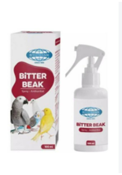 Bitter Beak 100 Ml Kuşlar İçin Tüy Yolma & Yamyamlık Önleyici Acı Sprey Muhabbet Kuşu, Papağan
