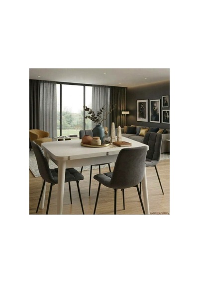 Akıllı Açılır Yemek Masası 100x60/120x100 - Gizli Bölmeli Mutfak Ve Salon Masası Modern Ahşap Ayaklı Beyaz - 930066699 Beyaz Akıllı Açılır Yemek Masası 100x60/120x100 - Gizli Bölmeli Mutfak Ve Salon Masası Modern Ahşap Ayaklı Beyaz - 930066699 Beyaz