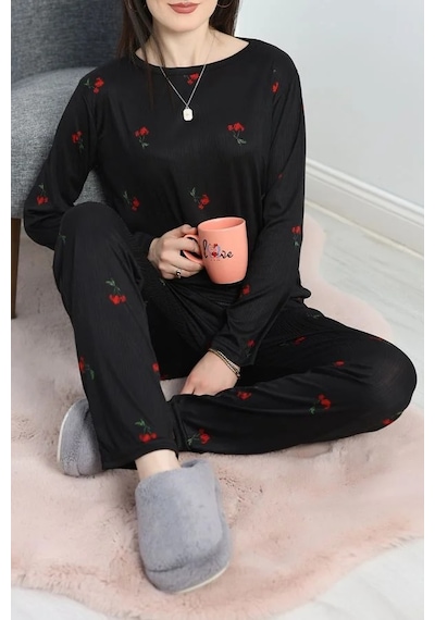Seka Store Seka Pegasus Alt Üst Aynı Pijama Takımı Siyahkiraz - 50749.1048. Çok Renkli Seka Store Seka Pegasus Alt Üst Aynı Pijama Takımı Siyahkiraz - 50749.1048. Çok Renkli