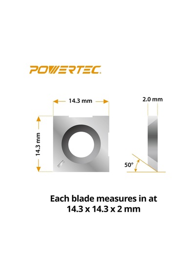 Powertec Spiral Ve Helisel Kesici Kafalar Için 14.3mm Karbür Uçla Diğer