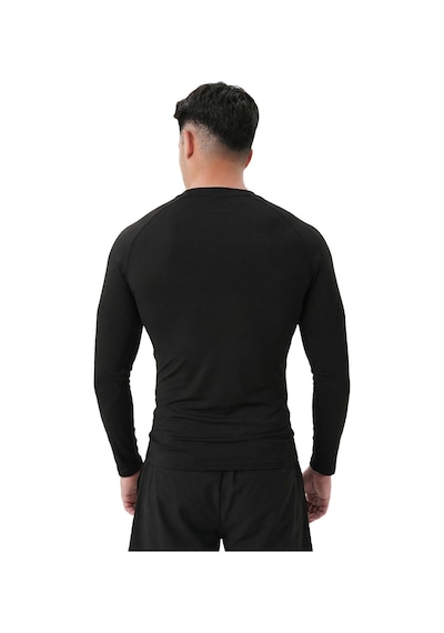 Musclecloth Tech Uzun Kollu T-shirt Siyah