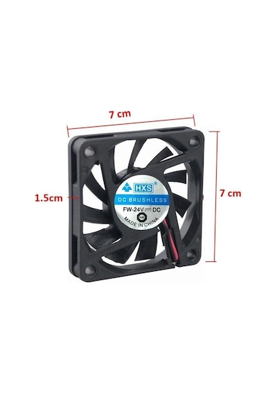 7 cm  24 volt fan 24 volt 7 cm fam 7x7x1.5 cm 24 volt 20 cm kablolu fan