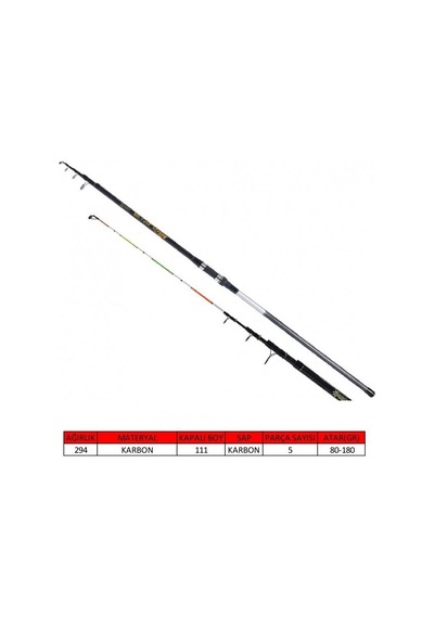 Captain 1525 Cast Strong Tele Surf Kamış 425cm 80-180gr Atar