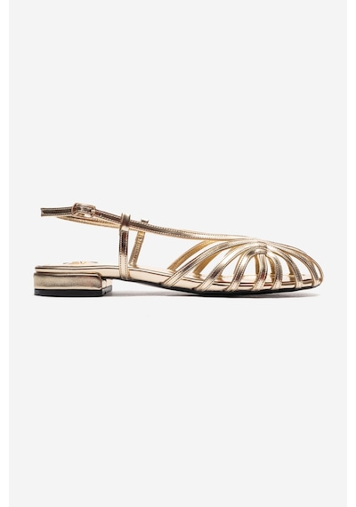 Luvishoes Lıss Altın Cilt Kadın Sandalet Altın