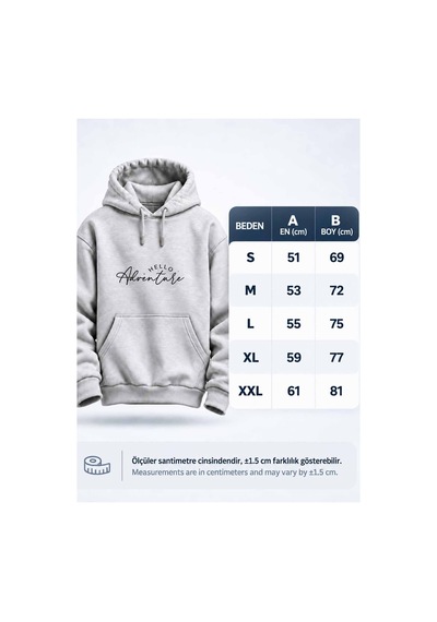 North Whiskers Hello Adventure Baskılı Unisex Hoodie Outdoor Temalı Kapüşonlu Sweatshirt Gri - 931396425 Gri - 931396425 Gri North Whiskers Hello Adventure Baskılı Unisex Hoodie Outdoor Temalı Kapüşonlu Sweatshirt Gri - 931396425 Gri - 931396425 Gri
