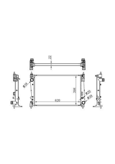 Orıs Bop181022 Motor Radyatoru 1300287 50514481 50514485