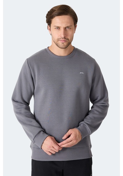 Slazenger Megar I Erkek Gri Sweatshirt Gri