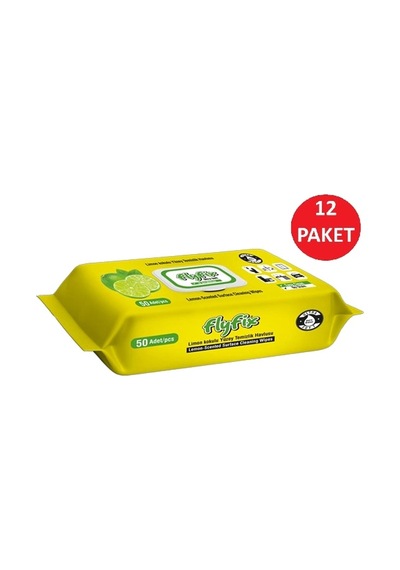 Flyfix Limon Kokulu Yüzey Temizlik Havlusu 12 Li Paket